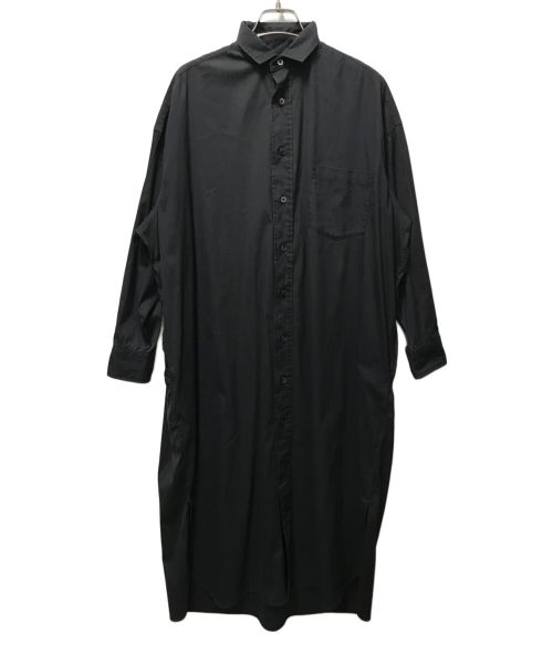ticca（ティッカ）ticca (ティッカ) スクエアビッグロングシャツ ブラック サイズ:Freeの古着・服飾アイテム