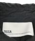 中古・古着 ticca (ティッカ) スクエアビッグロングシャツ ブラック サイズ:Free：7000円