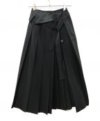 UNITED TOKYOユナイテッドトーキョー）の古着「ビジーアートプリーツスカート」｜ブラック