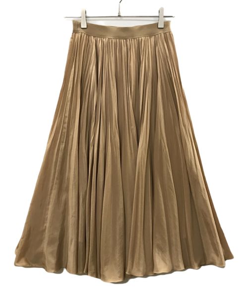 ANAYI（アナイ）ANAYI (アナイ) シフォンプリーツスカート ベージュ サイズ:36 未使用品の古着・服飾アイテム