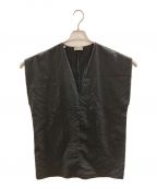 Diorディオール）の古着「Vネックカットオフノースリーブシャツ」｜ブラック
