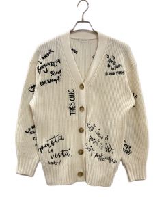 中古・古着通販】Loungedress (ラウンジドレス) ロゴ刺繍カーディガン 
