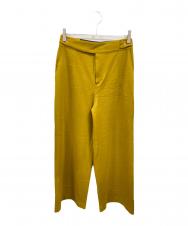ADORE (アドーア) ウールスムースワイドパンツ イエロー サイズ:M