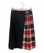 BLUE LABEL CRESTBRIDGE (ブルーレーベルクレストブリッジ) プリーツスカート ブラック サイズ:Ｍ