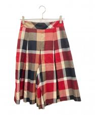 BLUE LABEL CRESTBRIDGE (ブルーレーベルクレストブリッジ) ショートパンツ レッド×ベージュ サイズ:ｍ