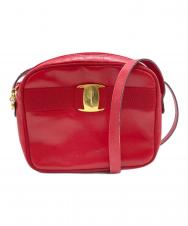 Salvatore Ferragamo (サルヴァトーレ フェラガモ) Vara Bow Leather Camera Bag レッド