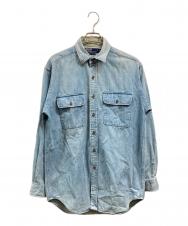POLO RALPH LAUREN (ポロ・ラルフローレン) 90’ｓデニムシャツ ブルー サイズ:s