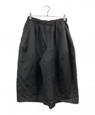 BLACK COMME des GARCONS (ブラックコムデギャルソン) クロップドワイドパンツ ブラック サイズ:S