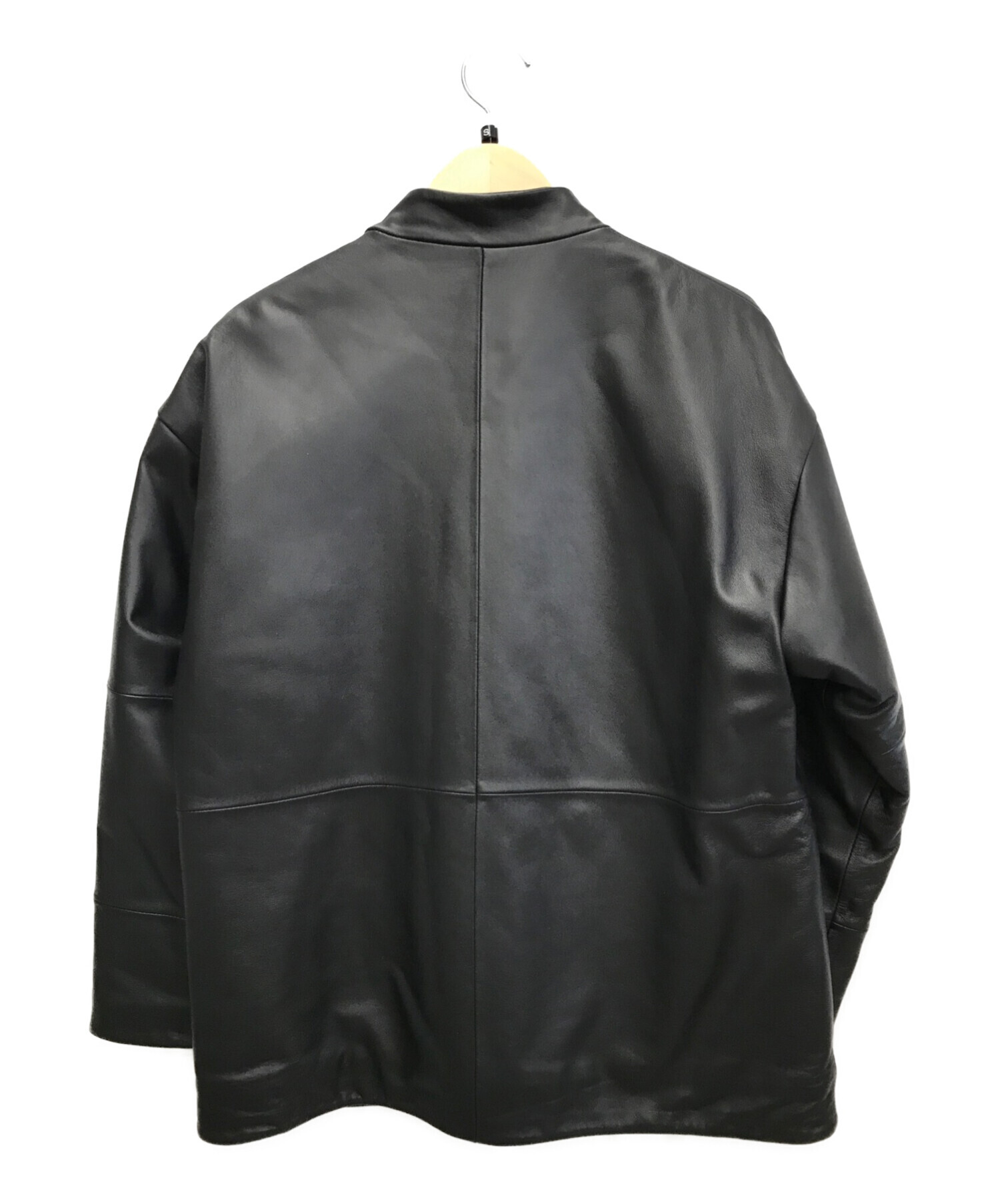 EN ROUTE (アンルート) ラムレザーチャイナジャケット ブラック サイズ:1