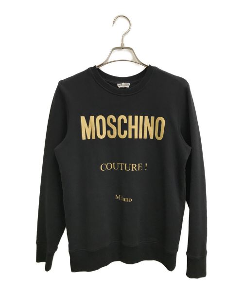MOSCHINO（モスキーノ）MOSCHINO (モスキーノ) プリントスウェット ブラック サイズ:164cmの古着・服飾アイテム