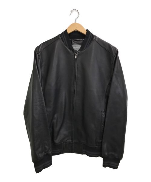 MICHAEL KORS（マイケルコース）MICHAEL KORS (マイケルコース) レザーブルゾン ブラック サイズ:Lの古着・服飾アイテム