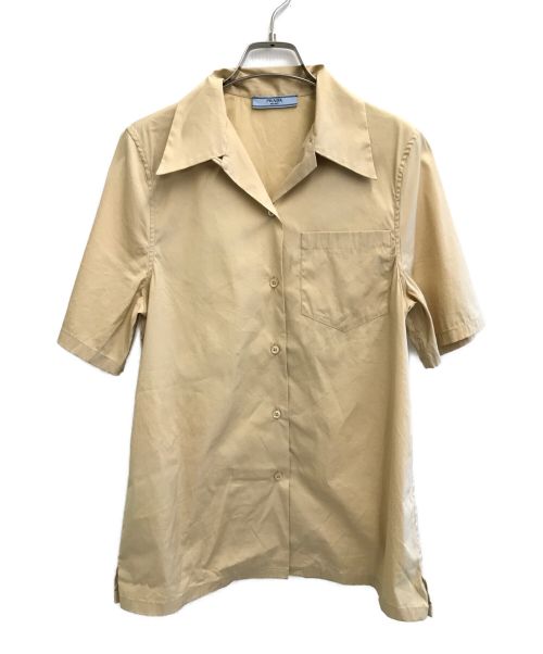 PRADA（プラダ）PRADA (プラダ) オープンカラーシャツ ベージュ サイズ:40の古着・服飾アイテム
