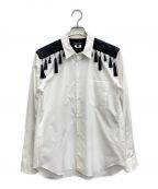 COMME des GARCONS HOMME PLUS（コムデギャルソンオムプリュス)）の古着「デザインシャツ」｜ホワイト×ブラック