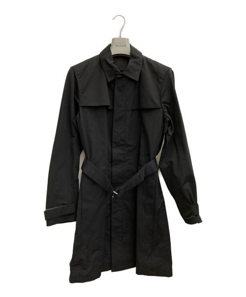 PRADA（プラダ）PRADA (プラダ) ステンカラーコート ブラック サイズ:44の古着・服飾アイテム