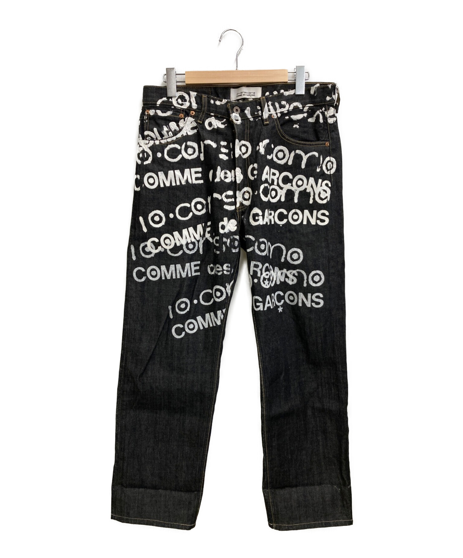 中古・古着通販】COMME des GARCONS JUNYA WATANABE MAN (コムデギャルソンジュンヤワタナベマン)  ペイント加工デニムパンツ インディゴ サイズ:M｜ブランド・古着通販 トレファク公式【TREFAC FASHION】
