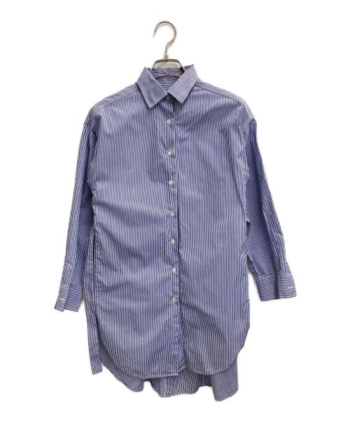 MSGM KIDS（エムエスジーエム）MSGM KIDS (エムエスジーエム) ストライプシャツ ネイビー サイズ:14anniの古着・服飾アイテム
