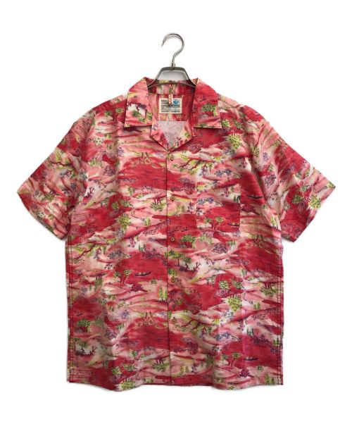 REPLAY（リプレイ）REPLAY (リプレイ) オープンカラーシャツ レッド サイズ:XL 未使用品の古着・服飾アイテム