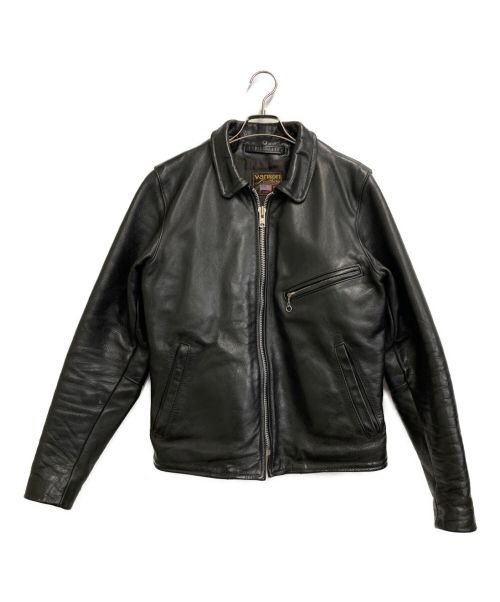 VANSON（バンソン）VANSON (バンソン) ライダースジャケット ブラック サイズ:38の古着・服飾アイテム