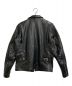 VANSON (バンソン) ライダースジャケット ブラック サイズ:38：23000円