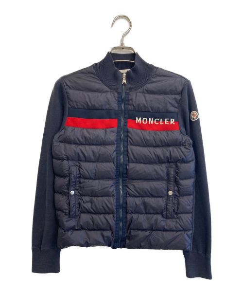 MONCLER（モンクレール）MONCLER (モンクレール) 切替ダウンジャケット ネイビー サイズ:12の古着・服飾アイテム