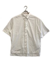 TOMORROW LAND（トゥモローランド）の古着「コットンポプリン レギュラーカラー半袖シャツ」｜ホワイト