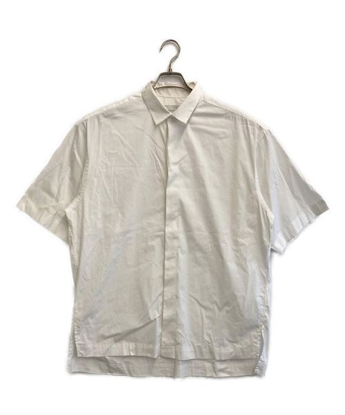 TOMORROW LAND（トゥモローランド）TOMORROW LAND (トゥモローランド) コットンポプリン レギュラーカラー半袖シャツ ホワイト サイズ:Mの古着・服飾アイテム