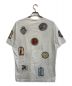 VERSACE (ヴェルサーチ) プリントTシャツ ライトグレー サイズ:2XL：7000円