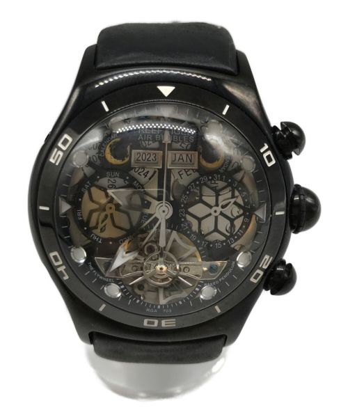 REEF TIGER（リーフタイガー）REEF TIGER (リーフタイガー) 腕時計 ブラックの古着・服飾アイテム