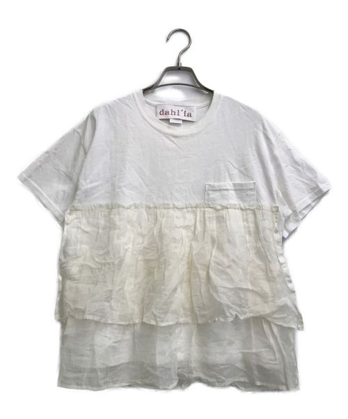 dahl'ia（ダリア）dahl'ia (ダリア) リメイクティアードTシャツ ホワイト サイズ:ーの古着・服飾アイテム