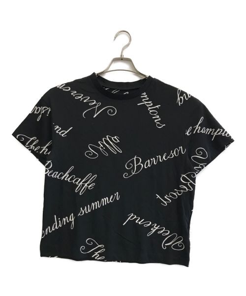 Diagram GRACE CONTINENTAL（ダイアグラム グレースコンチネンタル）Diagram GRACE CONTINENTAL (ダイアグラム グレースコンチネンタル) ロゴ刺繍Tシャツ ブラック サイズ:36の古着・服飾アイテム