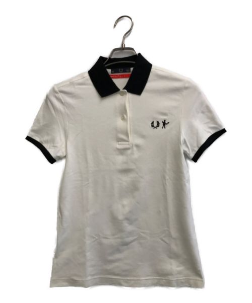 FRED PERRY（フレッドペリー）FRED PERRY (フレッドペリー) mint designs (ミント デザインズ) ポロシャツ ホワイト サイズ:36の古着・服飾アイテム