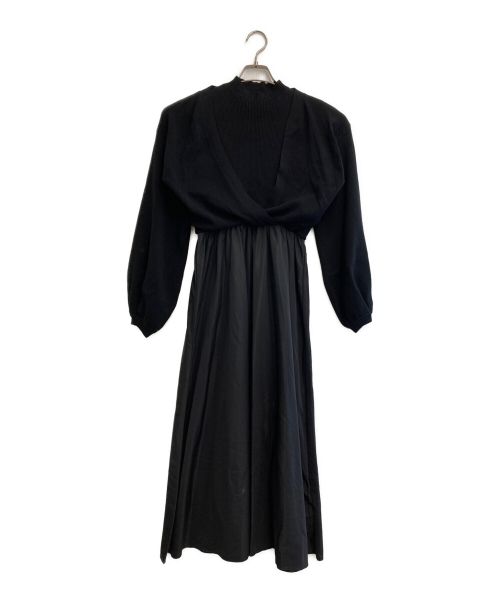 ELENDEEK（エレンディーク）ELENDEEK (エレンディーク) ドッキングワンピース ブラック サイズ:2の古着・服飾アイテム