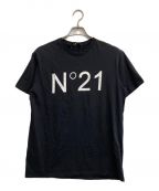 N°21 numero ventunoヌメロヴェントゥーノ）の古着「ロゴプリントTシャツ」｜ブラック