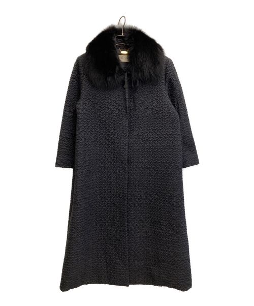 BALMAIN（バルマン）BALMAIN (バルマン) シルクコート ブラック サイズ:9の古着・服飾アイテム