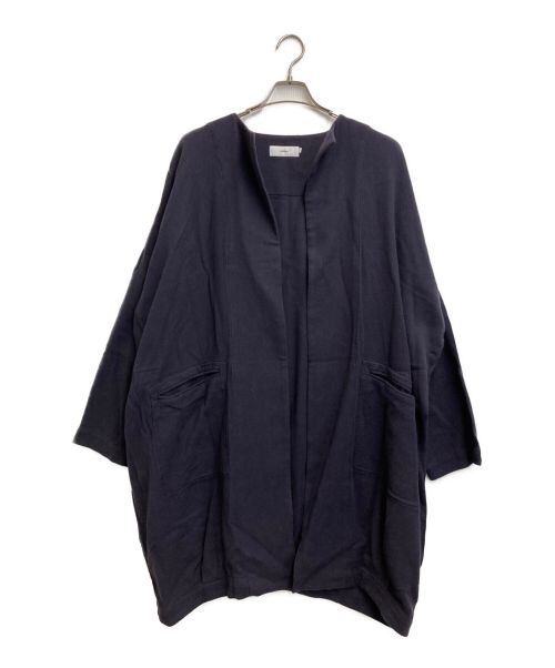 Graphpaper（グラフペーパー）Graphpaper (グラフペーパー) Towel Cloth Long Jacket ネイビー サイズ:FREEの古着・服飾アイテム