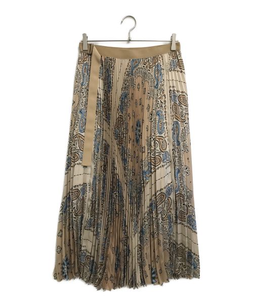 sacai（サカイ）sacai (サカイ) Bandana Print Skirt ベージュ サイズ:2 未使用品の古着・服飾アイテム