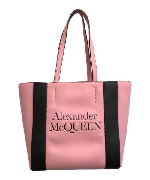 ALEXANDER McQUEEN（アレキサンダーマックイーン）ALEXANDER McQUEEN (アレキサンダーマックイーン) トートバッグ ピンク サイズ:-の古着・服飾アイテム