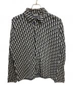 Diorディオール）の古着「Dior Oblique Overshirt」｜ホワイト×ブラック
