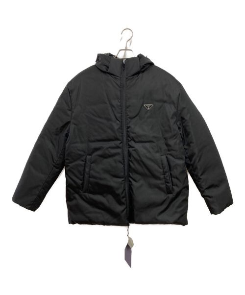 PRADA（プラダ）PRADA (プラダ) Re-Nylonリバーシブルダウンジャケット ブラック サイズ:SIZEM 未使用品の古着・服飾アイテム