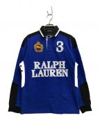 POLO RALPH LAURENポロ・ラルフローレン）の古着「スノーポロチャレンジラガーシャツ」｜ブルー×ホワイト