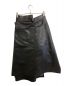 JUNYA WATANABE COMME des GARCONS ((ジュンヤワタナベ コムデギャルソン) フェイクレザースカート ブラック サイズ:S：27000円
