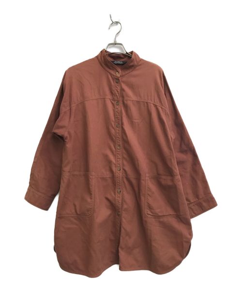 YACCO MARICARD（ヤッコマリカルド）YACCO MARICARD (ヤッコマリカルド) ロングシャツ ブラウン サイズ:SIZE5の古着・服飾アイテム