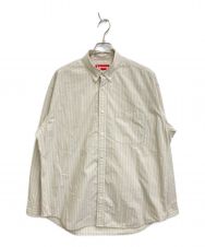 SUPREME (シュプリーム) Loose Fit Stripe Shirt ベージュ サイズ:SIZEM