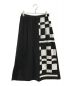 COMME des GARCONS（コムデギャルソン）の古着「チェック切替スカート」｜ホワイト×ブラック