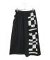 COMME des GARCONS (コムデギャルソン) チェック切替スカート ホワイト×ブラック サイズ:-：8000円