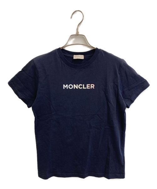 MONCLER（モンクレール）MONCLER (モンクレール) ロゴプリントTシャツ ネイビー サイズ:14の古着・服飾アイテム