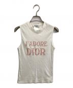 Christian Dior BOUTIQUEクリスチャン ディオールブティック）の古着「ノースリーブカットソー」｜ホワイト
