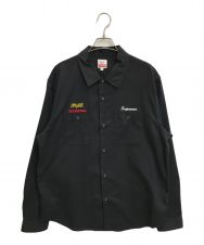 SUPREME (シュプリーム) HONDA FOX レーシングワークシャツ ブラック サイズ:SIZE 35