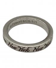 Tiffany & Co. (ティファニー アンド コー) ノーツナローリング シルバー サイズ:9号