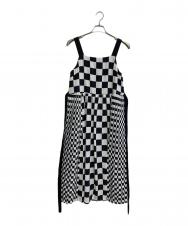 GRACE CLASS (グレースクラス) チェッカープリントキャミドレス ホワイト×ブラック サイズ:SIZE M (38)